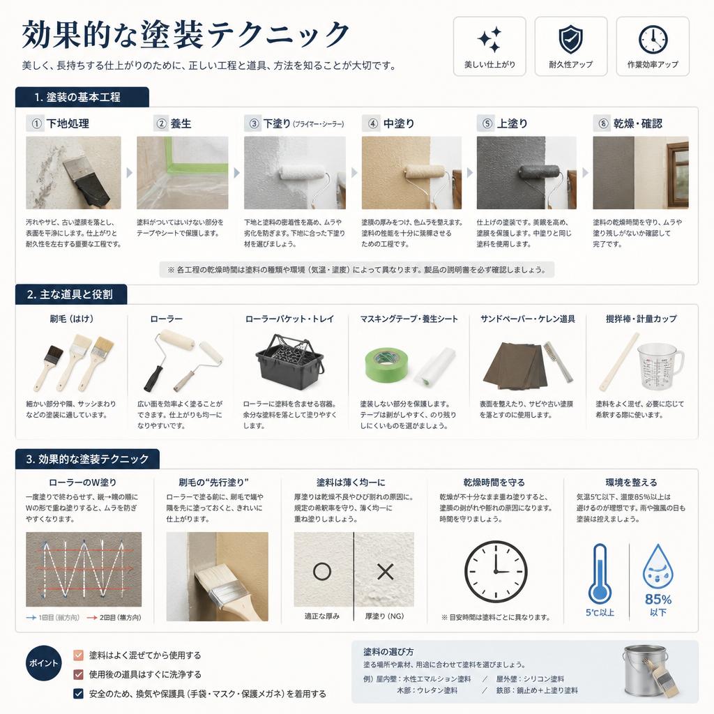 2. 外壁塗装のテクニック
