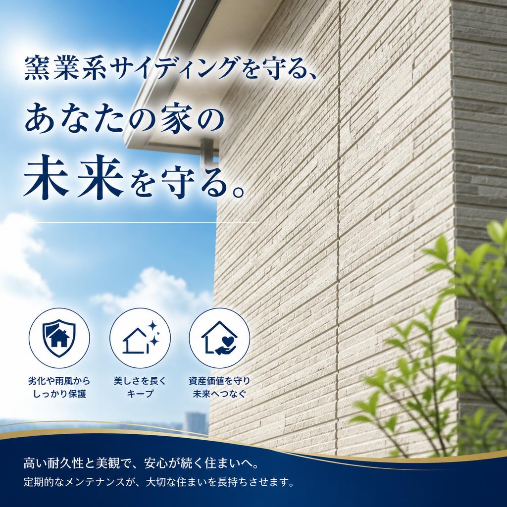 窯業系サイディングを守る、あなたの家の未来を守る。